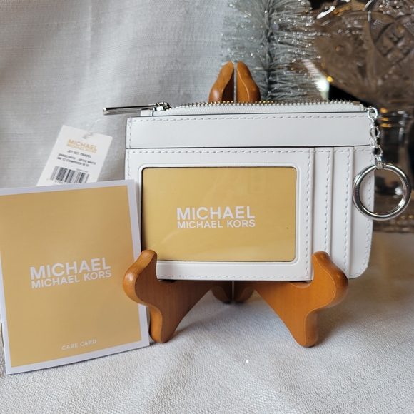 Michael Kors White Jetset Cardholder - Picture 2 of 4